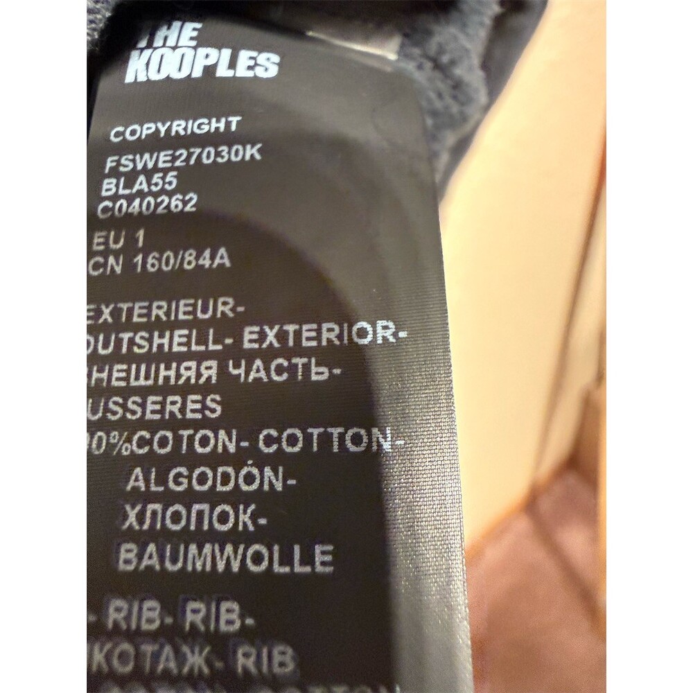 $275 The Kooples Sweatshirt women’s size S Black Racing Team Graphic Pullover - Picture 8 of 8